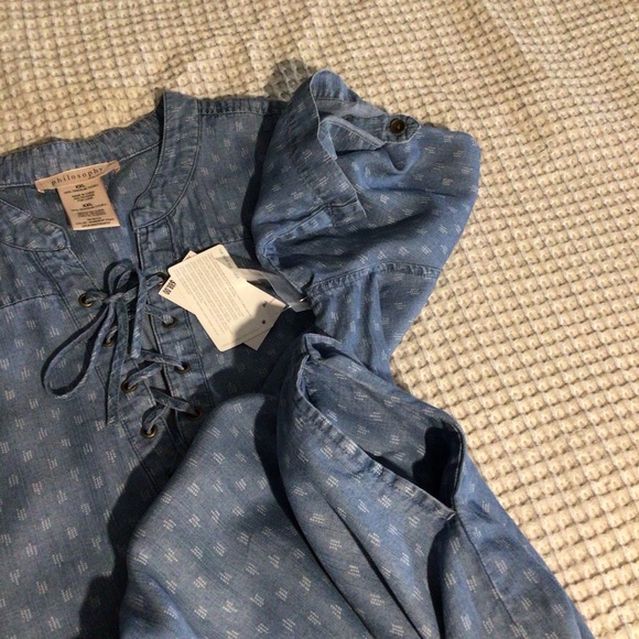 Philosophy Chambray Dress NWT JT - Picture 6 of 6